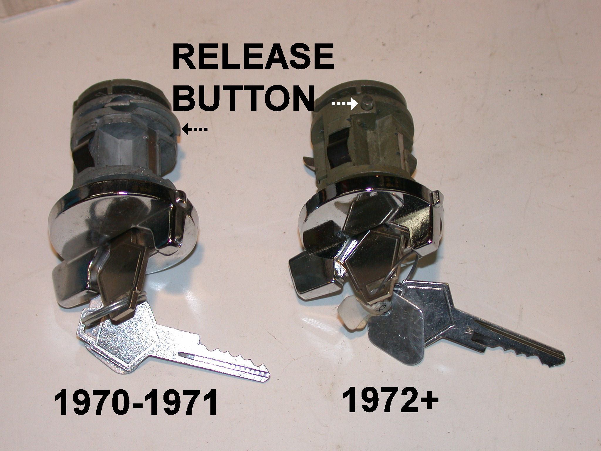 Attached picture 1970-71 to 1972+ignition cylinder release button.JPG